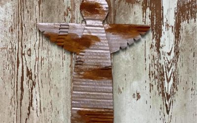 DIY Rusty Cardboard Angel