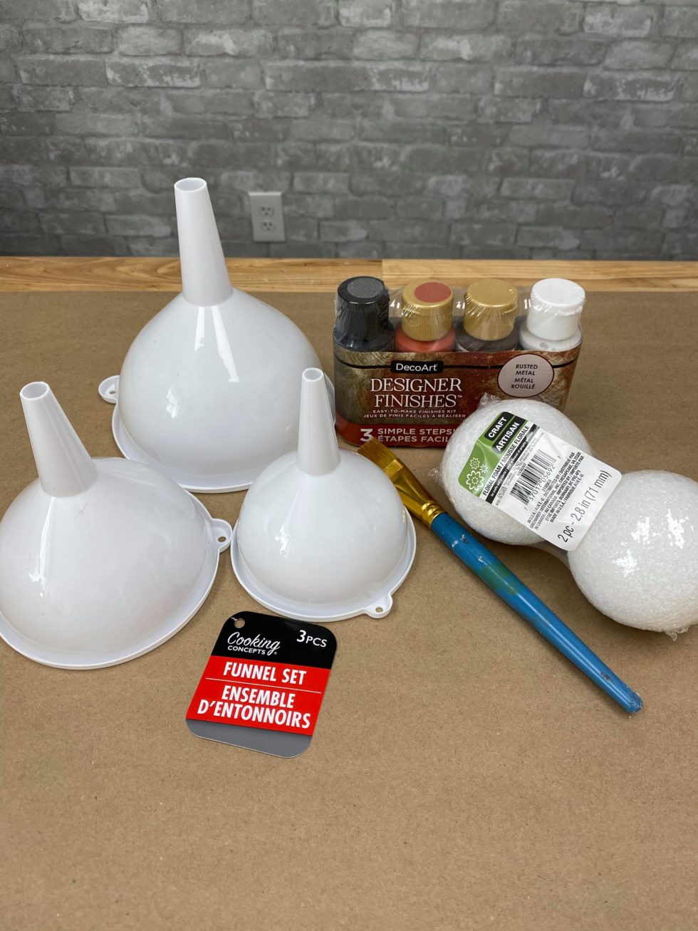 DIY Dollar Tree Rusty Funnel Tree The Shabby Tree