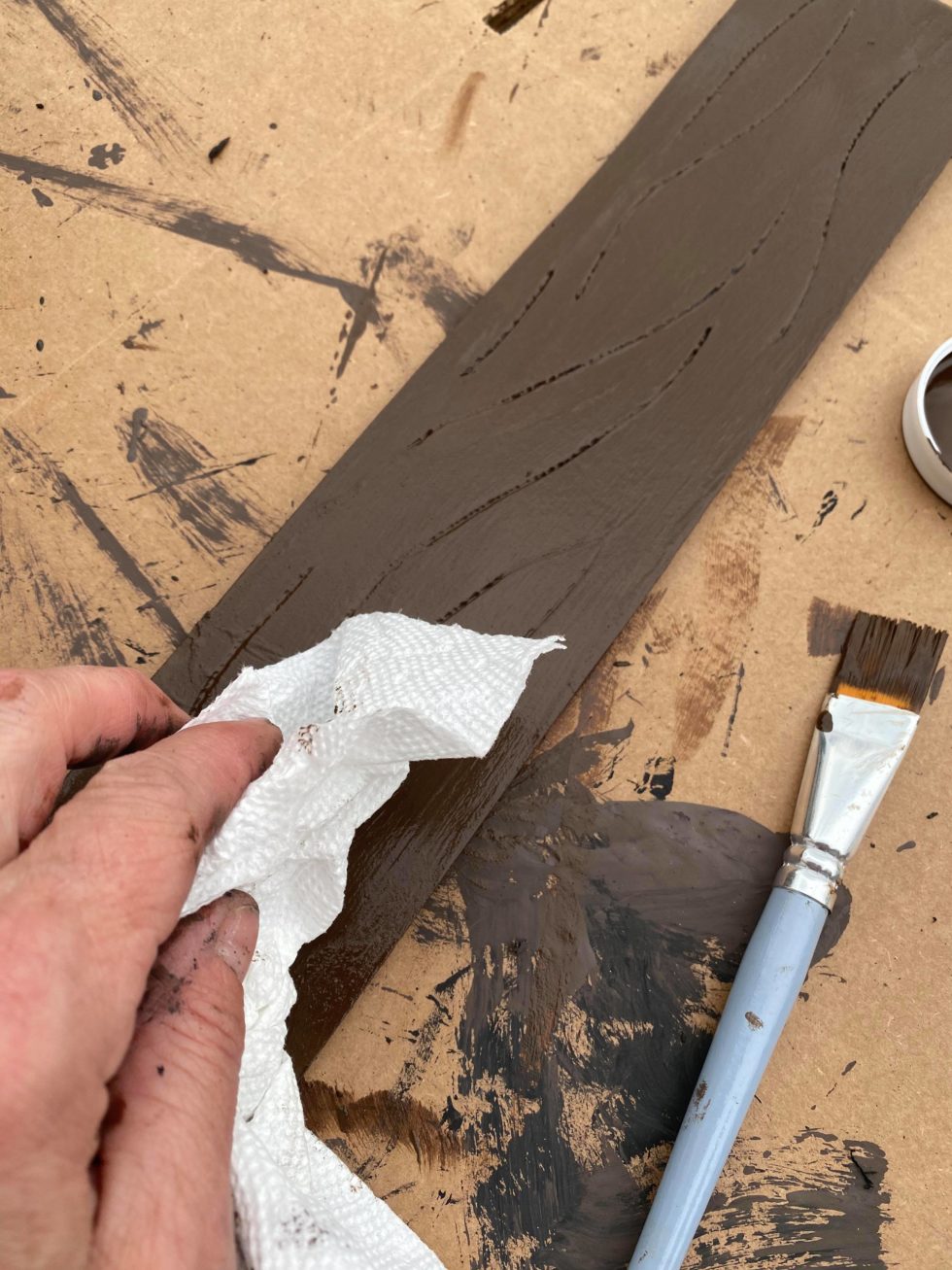 DIY Faux Wood Using Foam Board The Shabby Tree