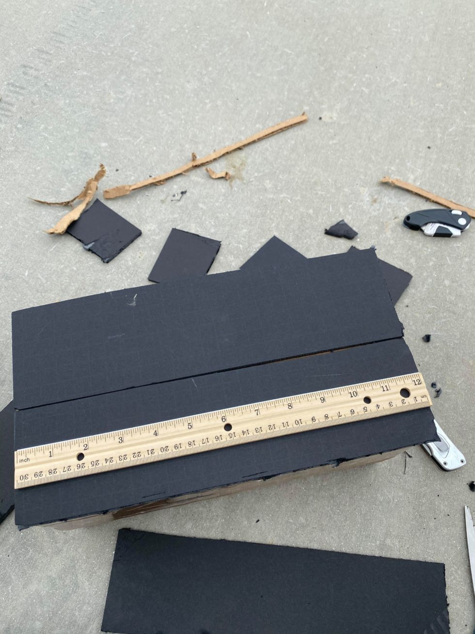 DIY Faux Wood Using Foam Board The Shabby Tree