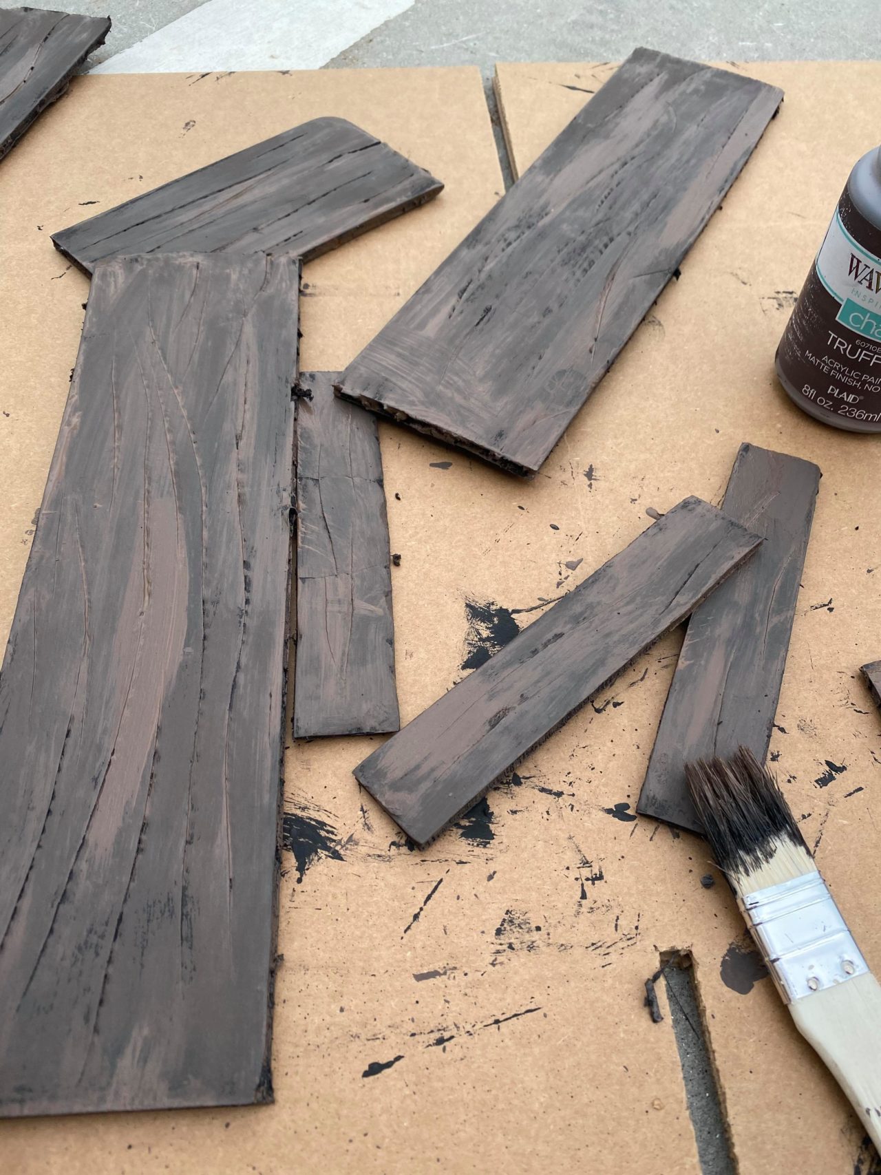 DIY Faux Wood Using Foam Board The Shabby Tree