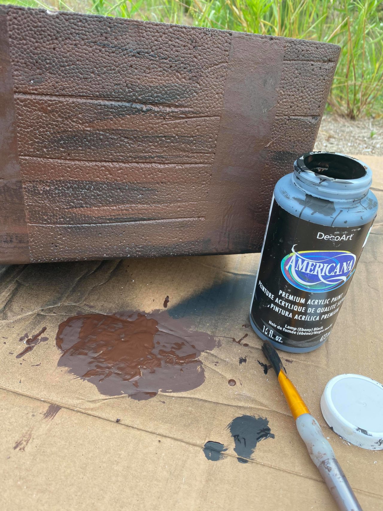 Dollar Tree Styrofoam Cooler Makeover The Shabby Tree