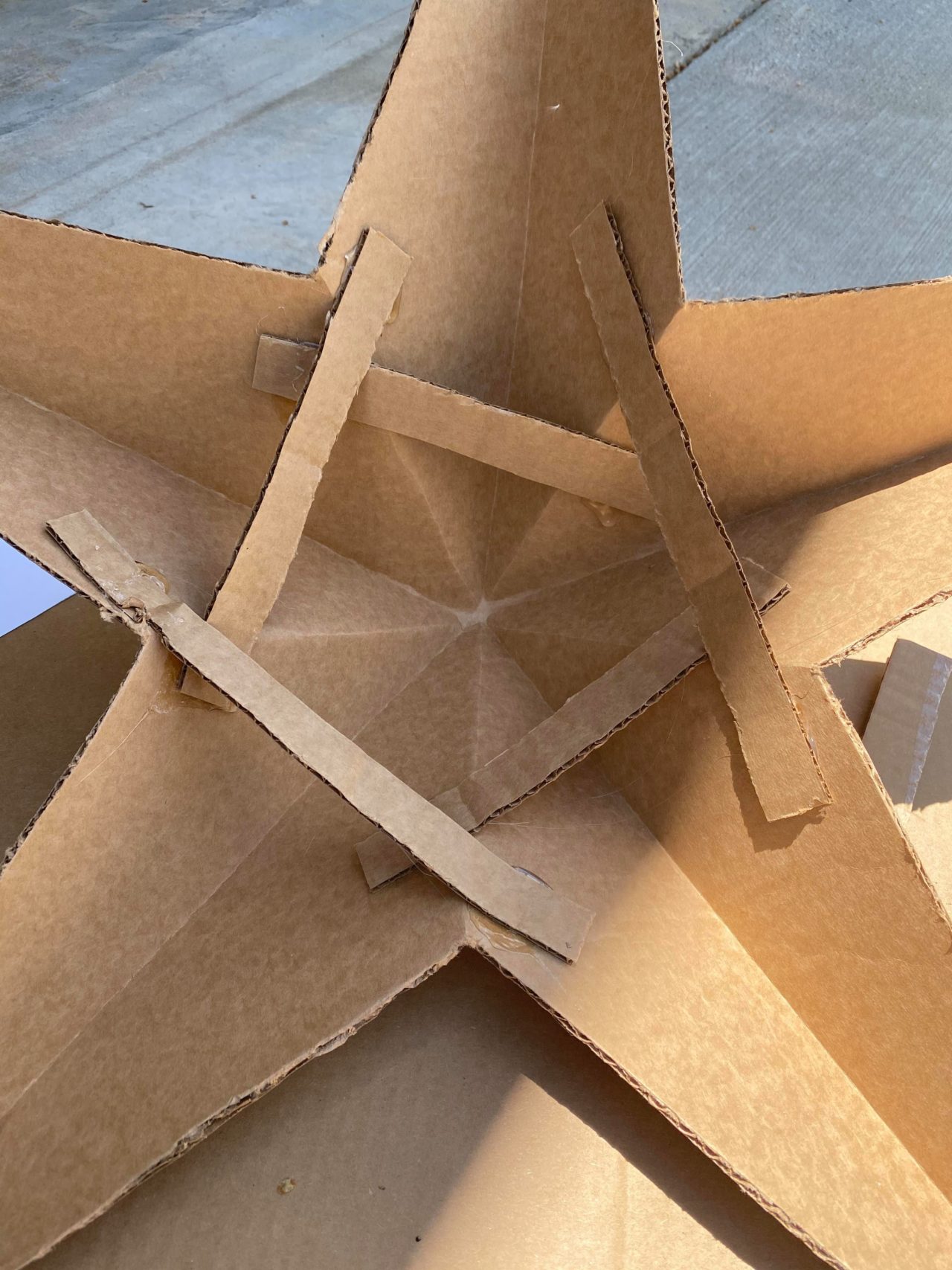 DIY Cardboard Barn Star The Shabby Tree