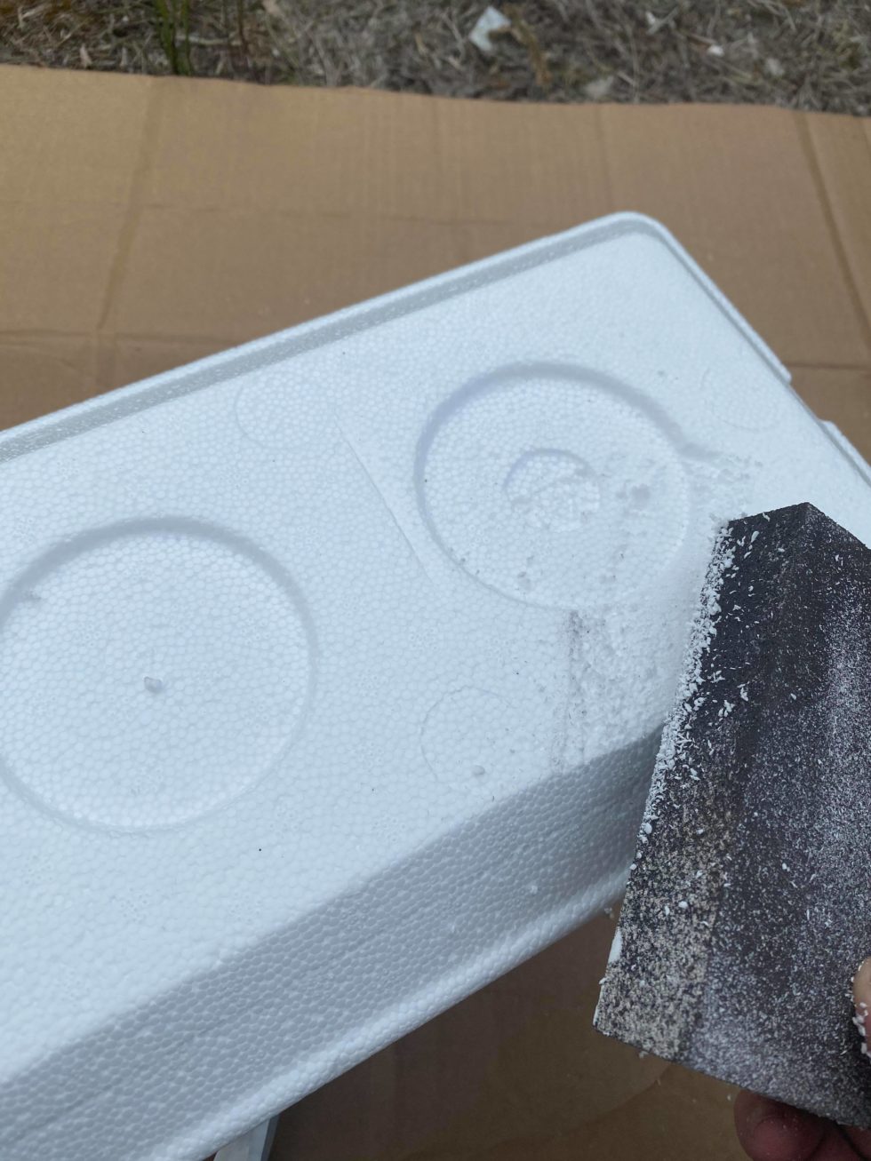 Dollar Tree Styrofoam Cooler Makeover The Shabby Tree