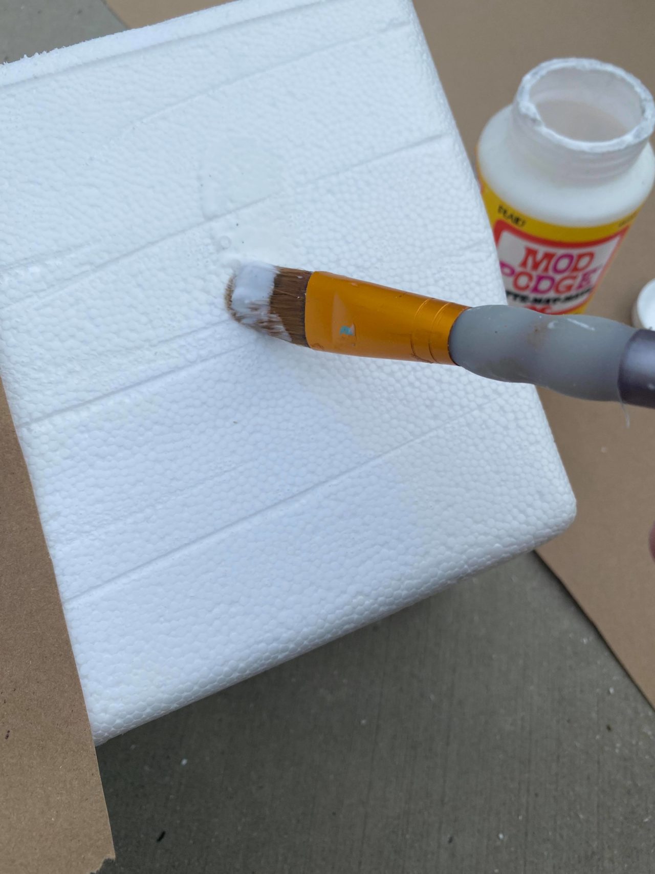 Dollar Tree Styrofoam Cooler Makeover The Shabby Tree