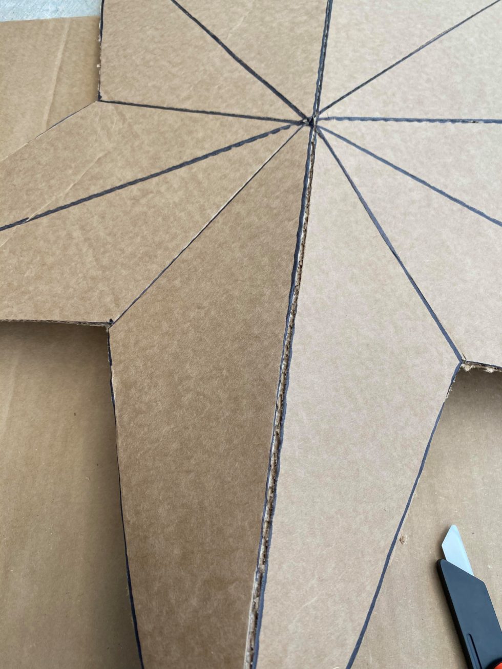 DIY Cardboard Barn Star The Shabby Tree