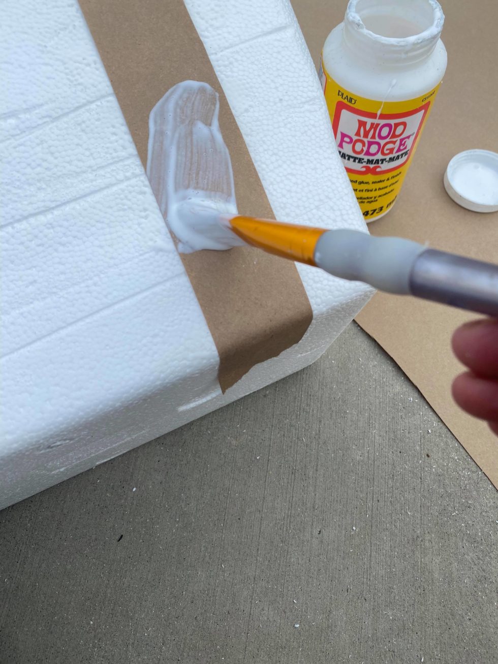 Dollar Tree Styrofoam Cooler Makeover The Shabby Tree