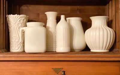 Thrift Store Makeover To Look Like faux Cream Ware