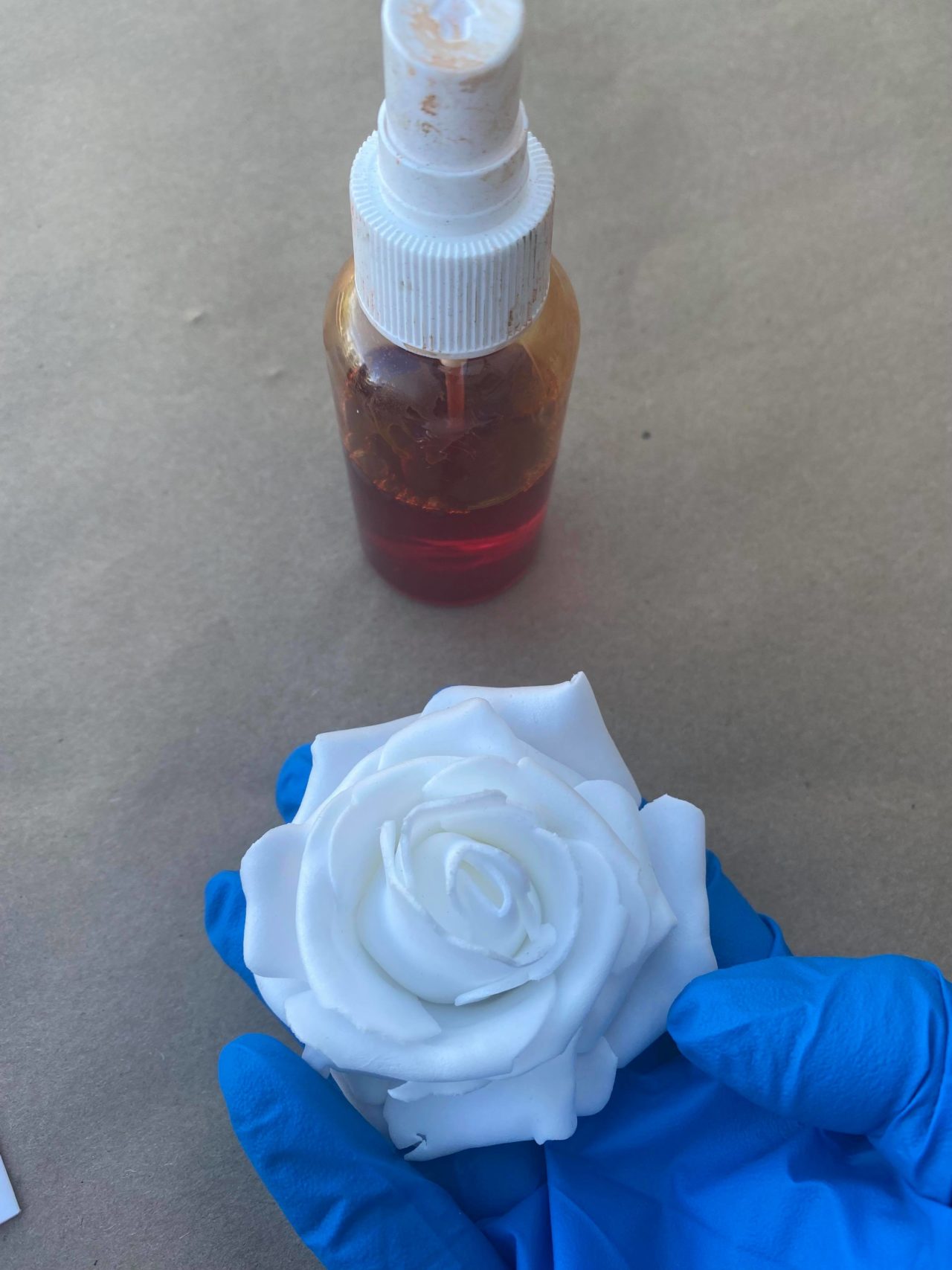 DIY Colored Foam Roses The Shabby Tree