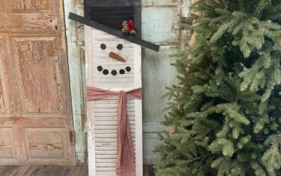 DIY Shutter Snowman