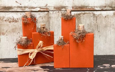 DIY Dollar Tree Gift Box Pumpkin Set