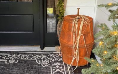 DIY Bushel Basket Pumpkin