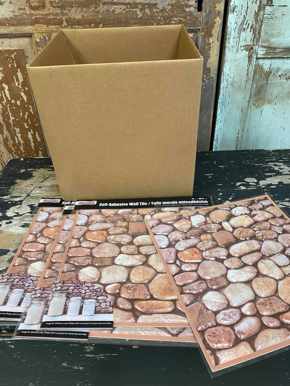 Dollar Tree SelfAdhesive Wall Tile Craft The Shabby Tree