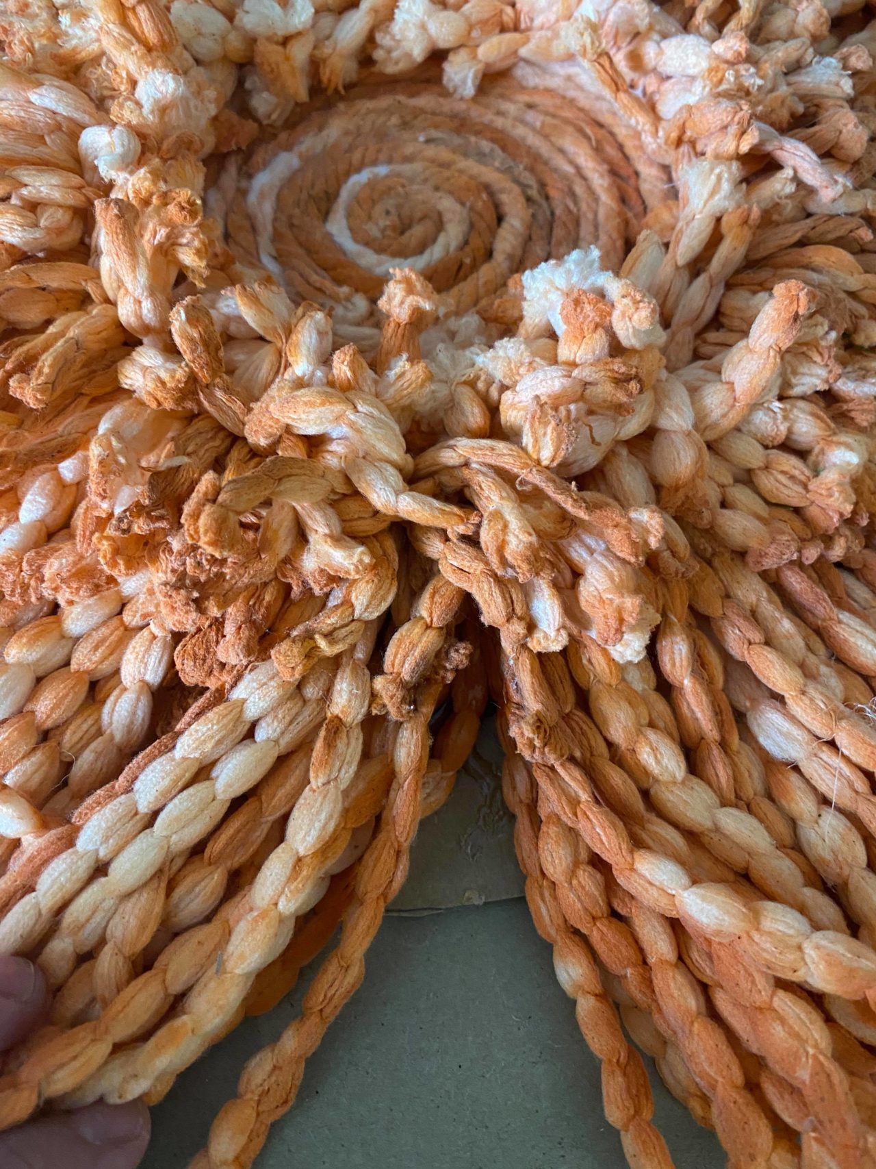 DIY Mop Pumpkin Wreath The Shabby Tree