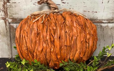DIY Pumpkin Using The Dollar Tree Pumpkin Form