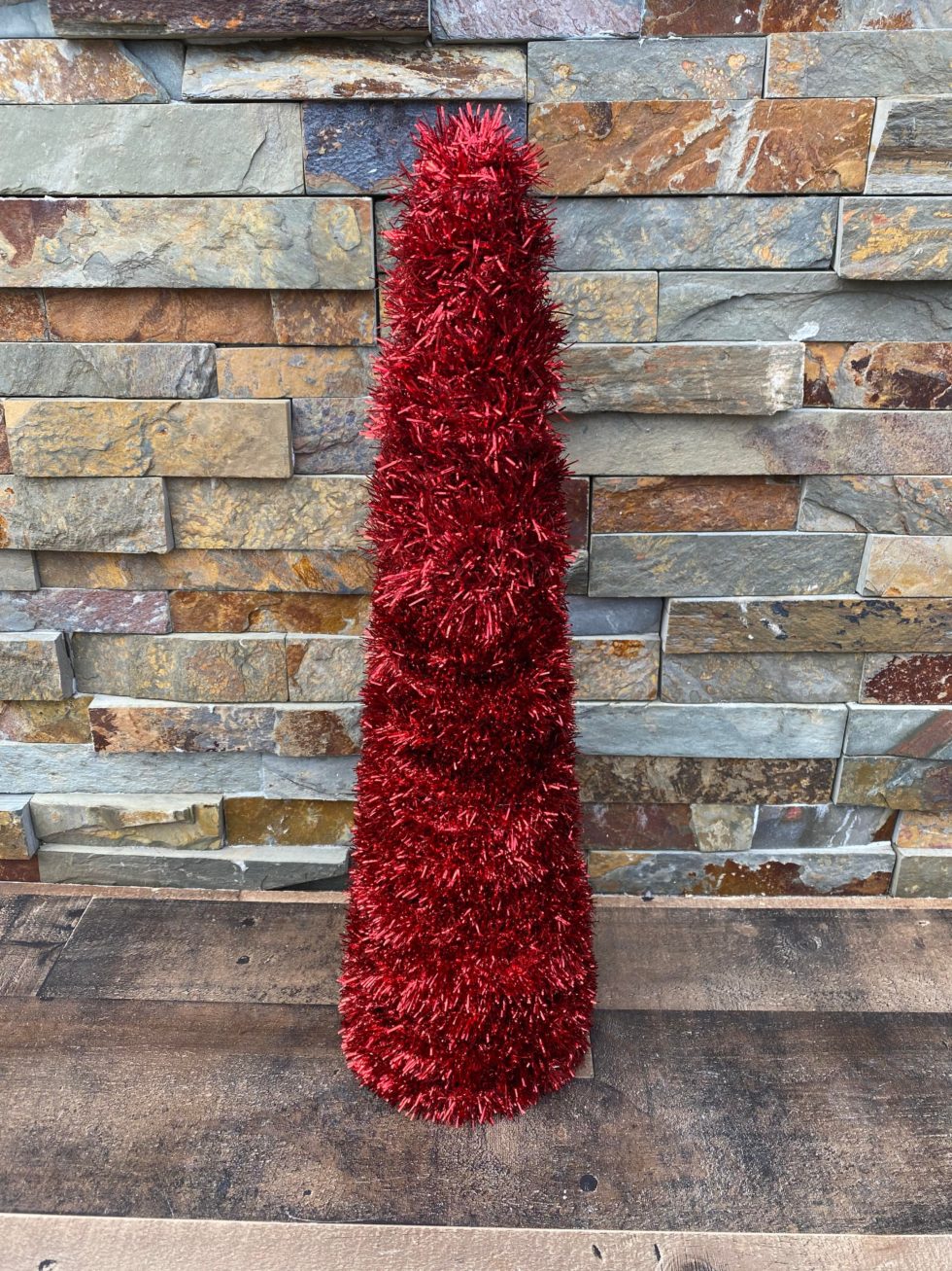 DIY Tinsel Tree The Shabby Tree
