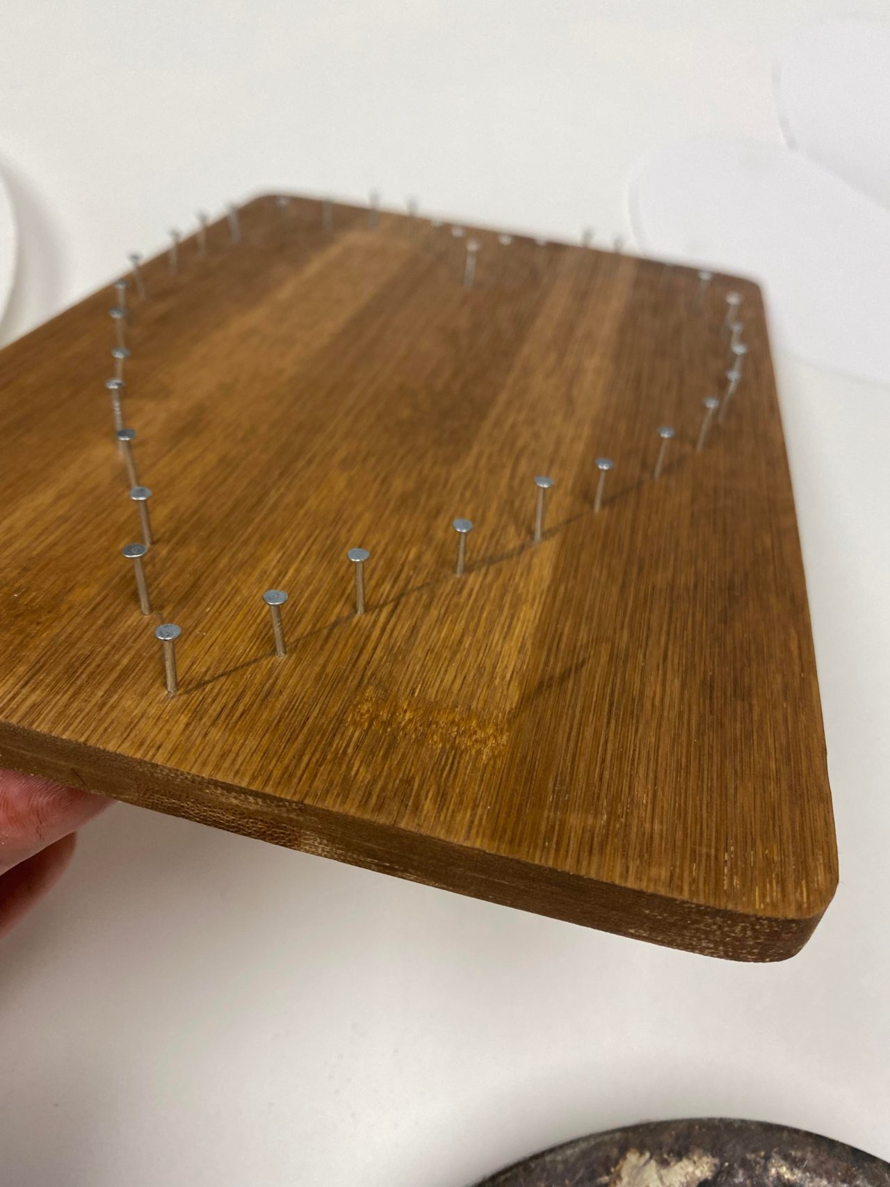 DIY Nail Yarn Art The Shabby Tree