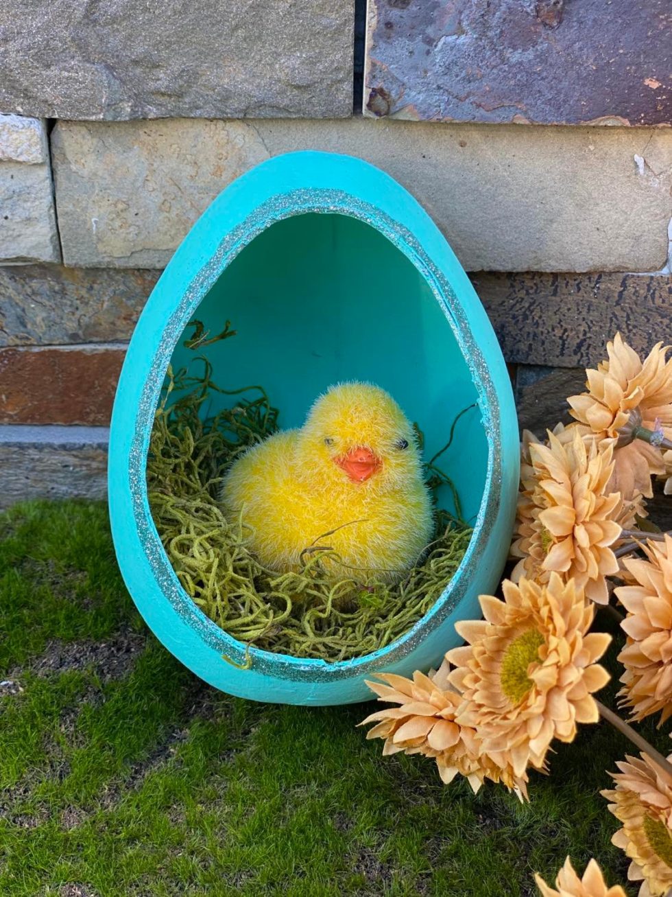 Paper Mache Egg Makeover The Shabby Tree