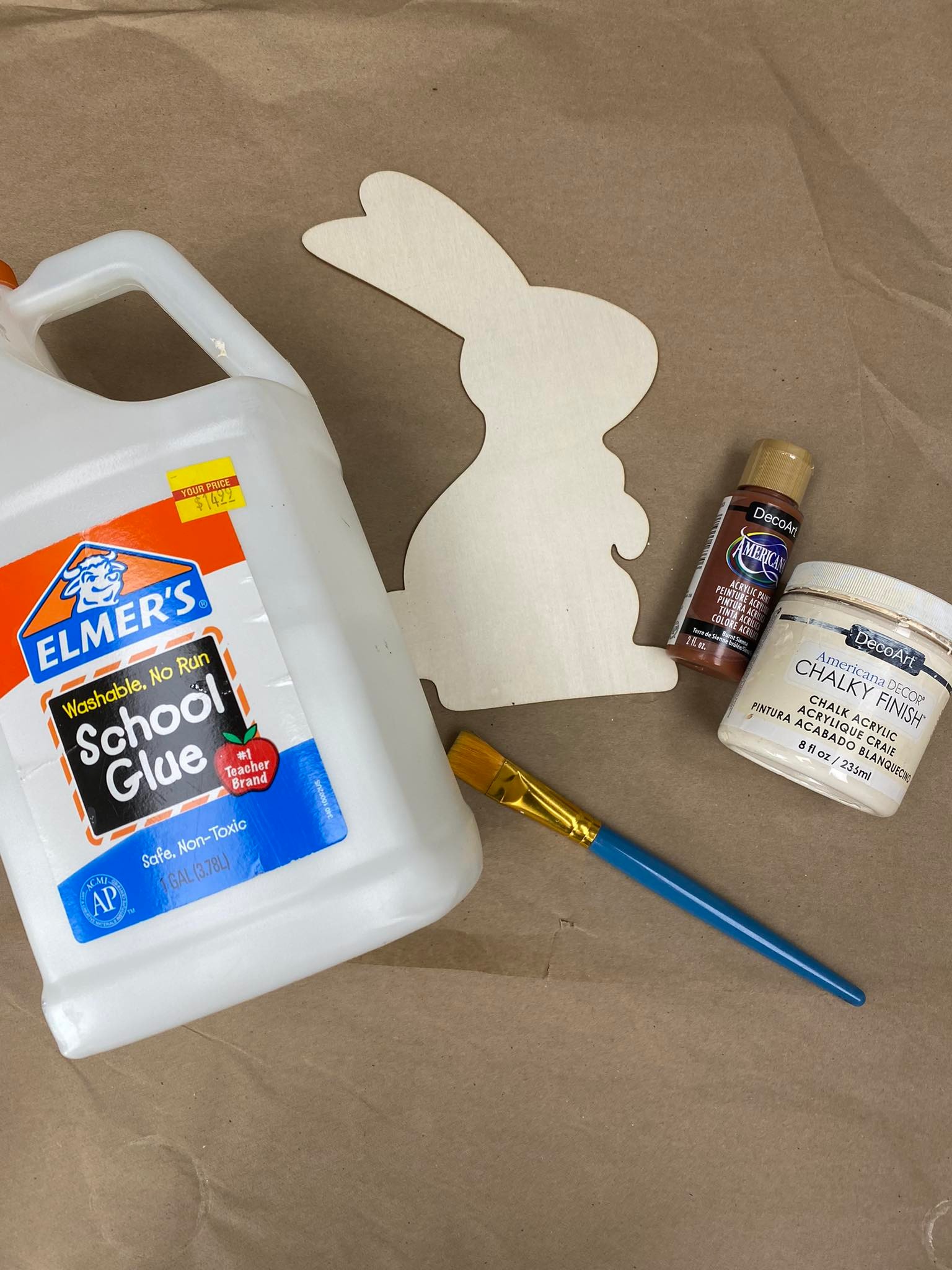 Make The Best of Things: Cheap Elmer's glue crackle chalkboard project