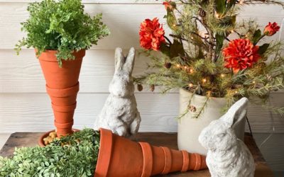 DIY Carrot Using Terra Cotta Pots