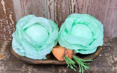Faux Cabbage From Coffee Filters