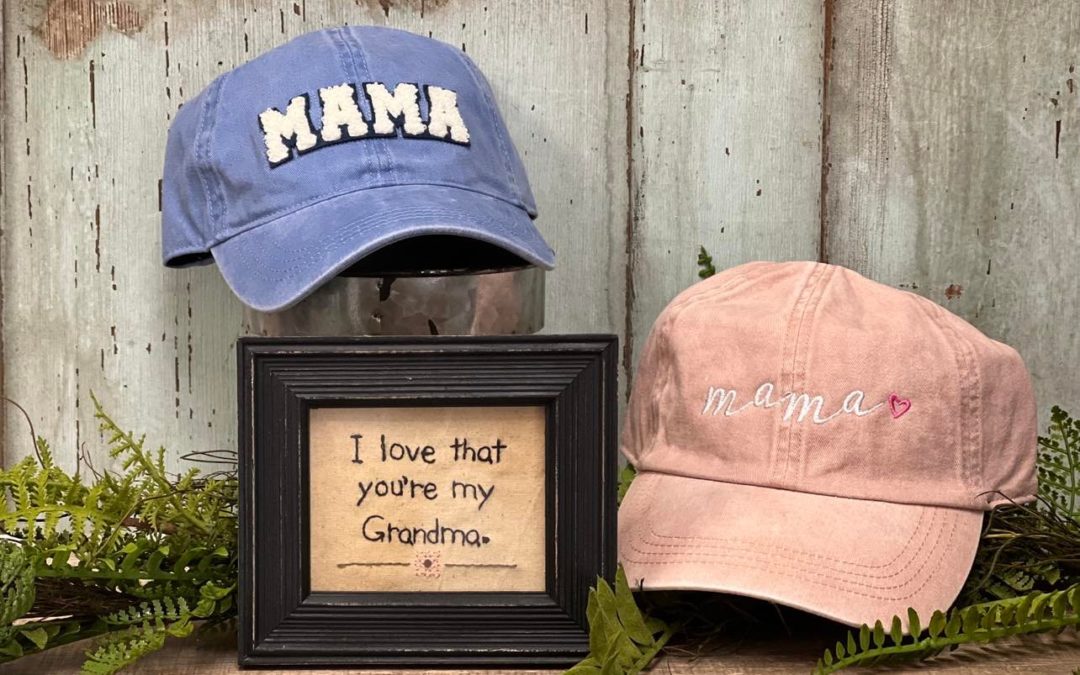 #BLESSED in Glitter Print Women's Trucker Hat Gray Mesh Back 