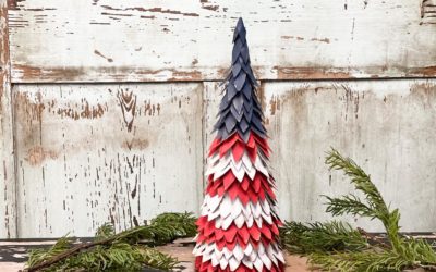 DIY Americana Cone Tree