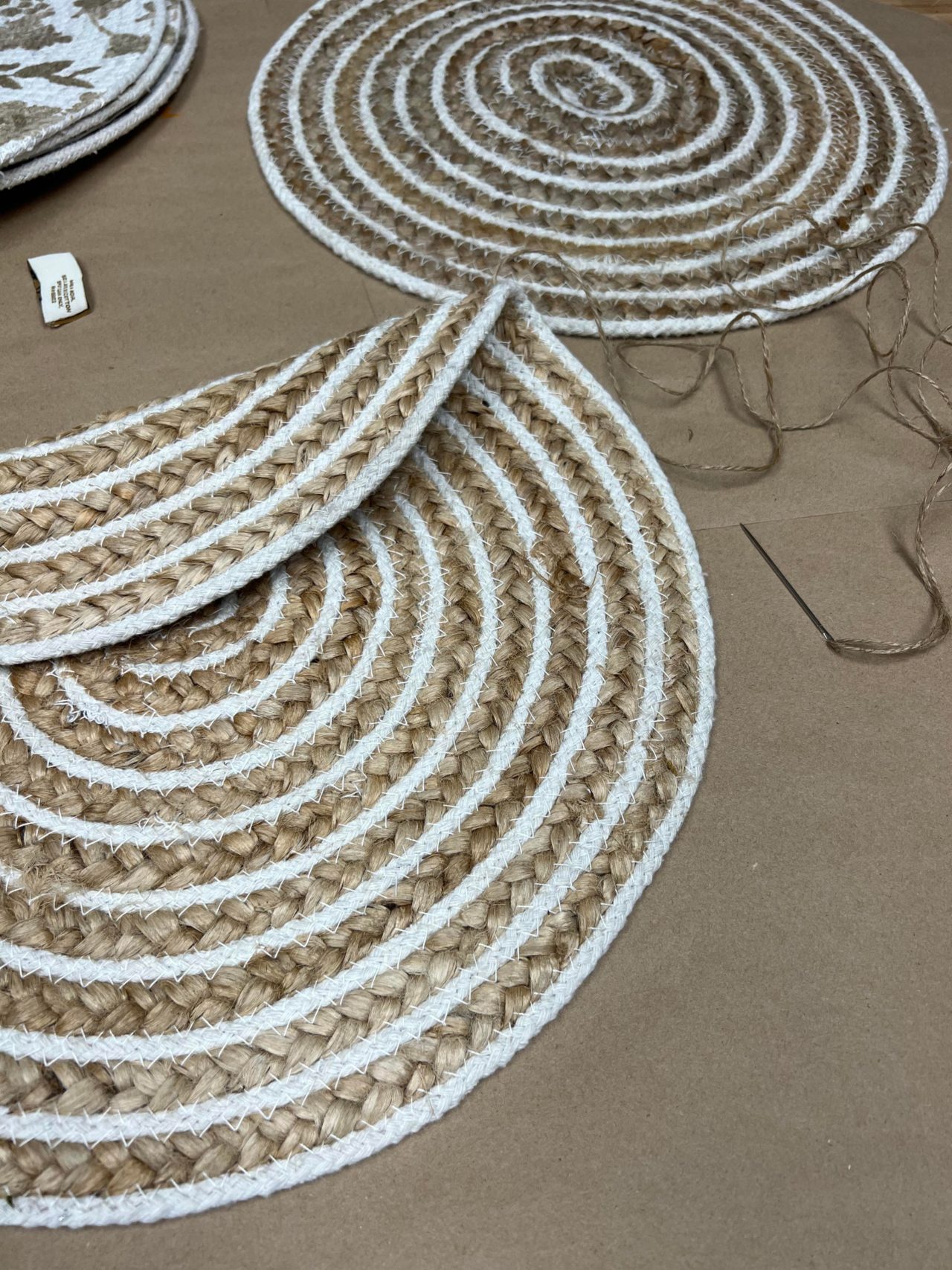 DIY Round Placemat Purse The Shabby Tree