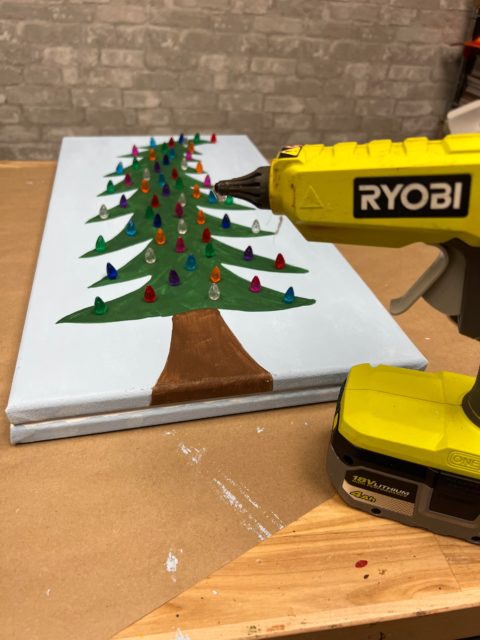 Vintage Christmas Tree On Canvas - The Shabby Tree