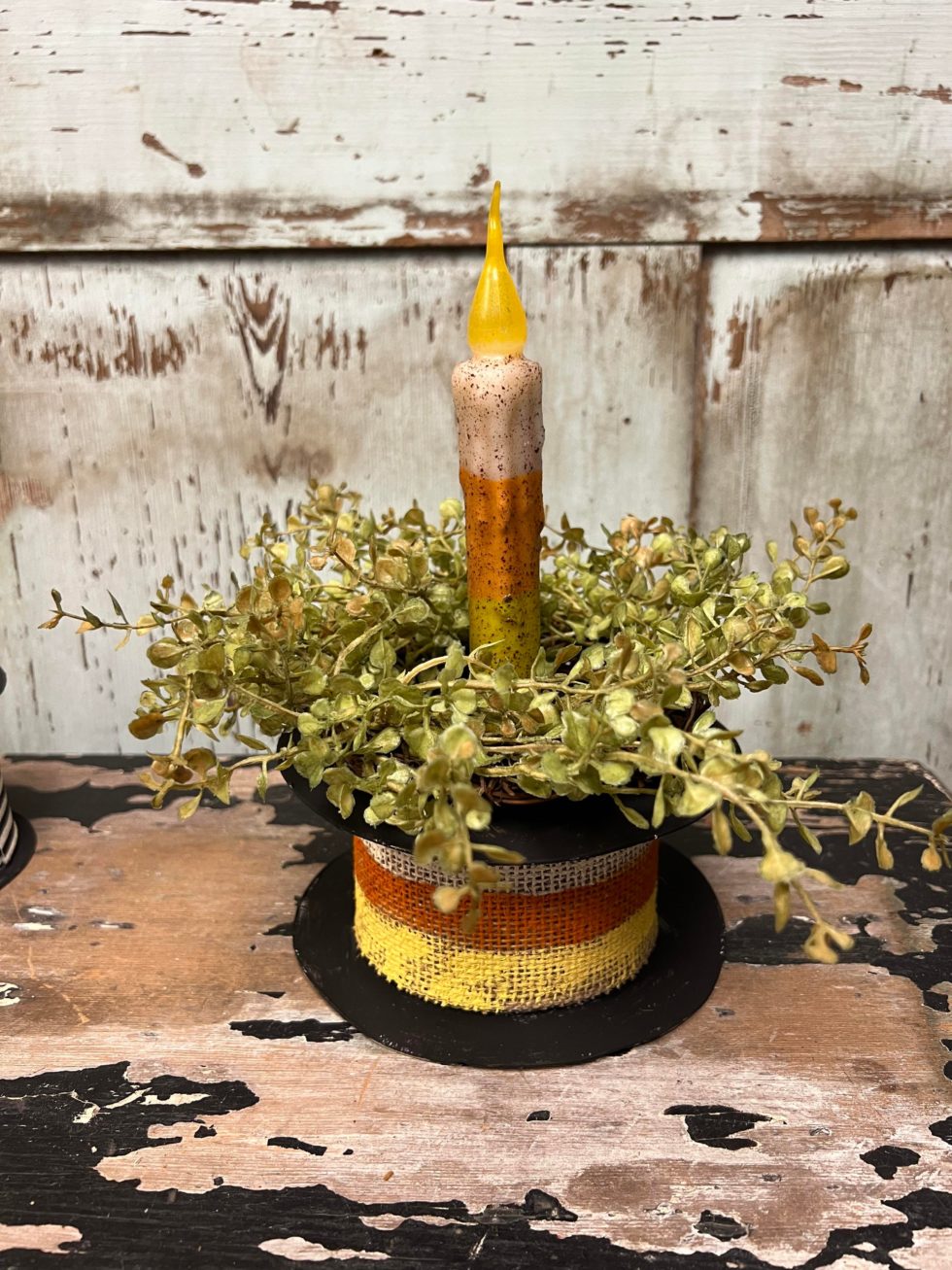 Diy Candle Holder Using A Roll Of Ribbon The Shabby Tree