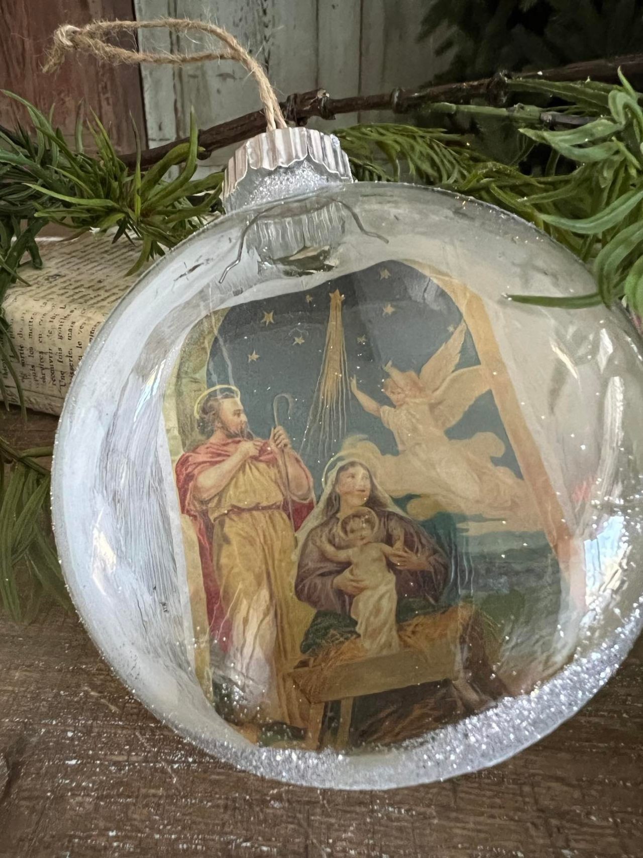 Glass Ornament Craft The Shabby Tree