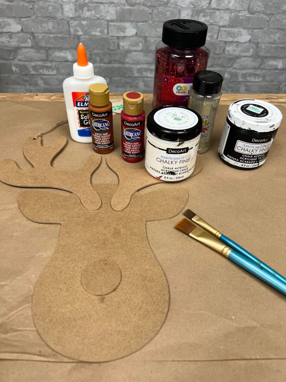 DIY Rudolf Decoration Using A Dollar Tree Item - The Shabby Tree