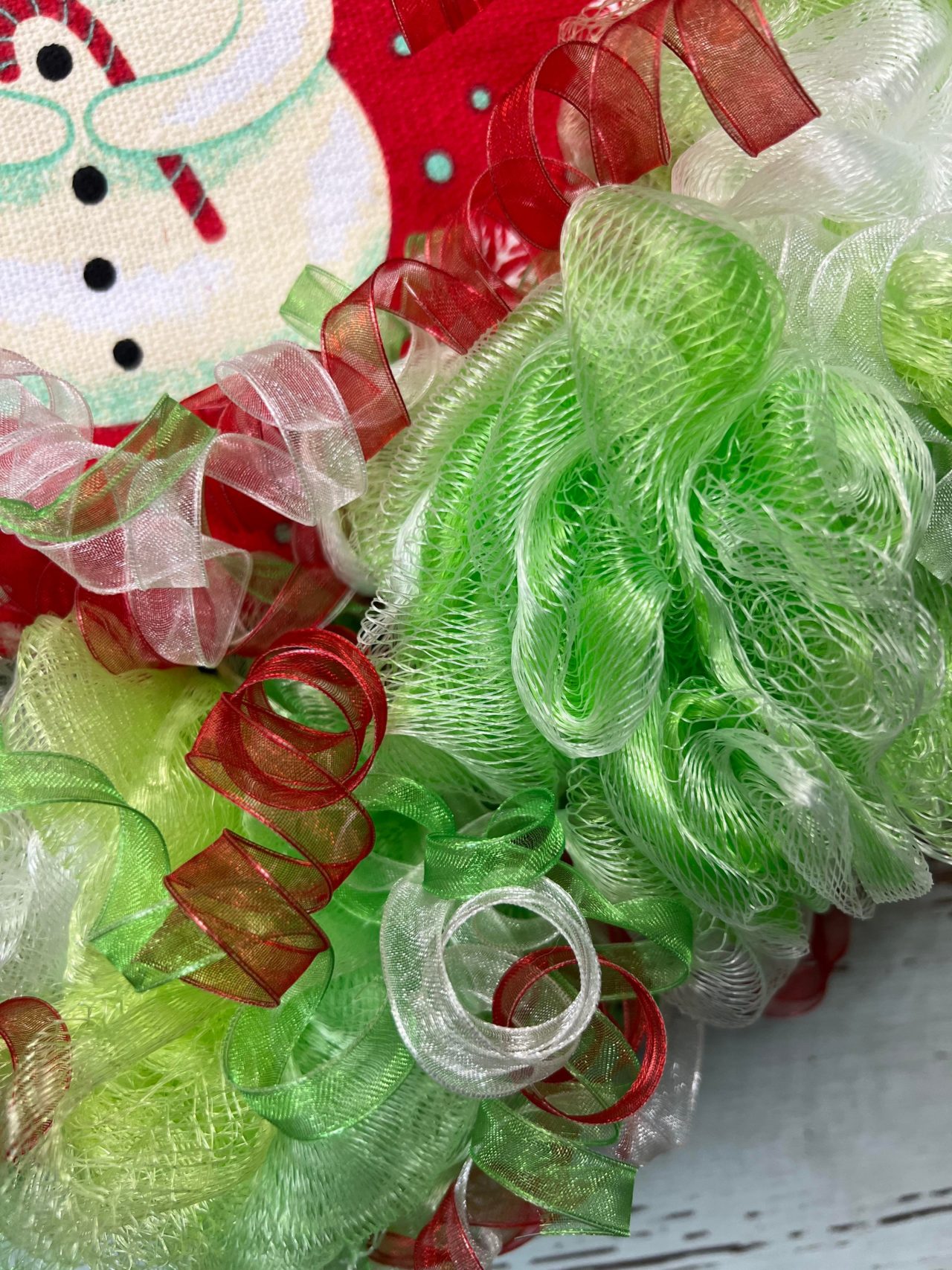 DIY Wreath Using Dollar Tree Bath Sponges The Shabby Tree