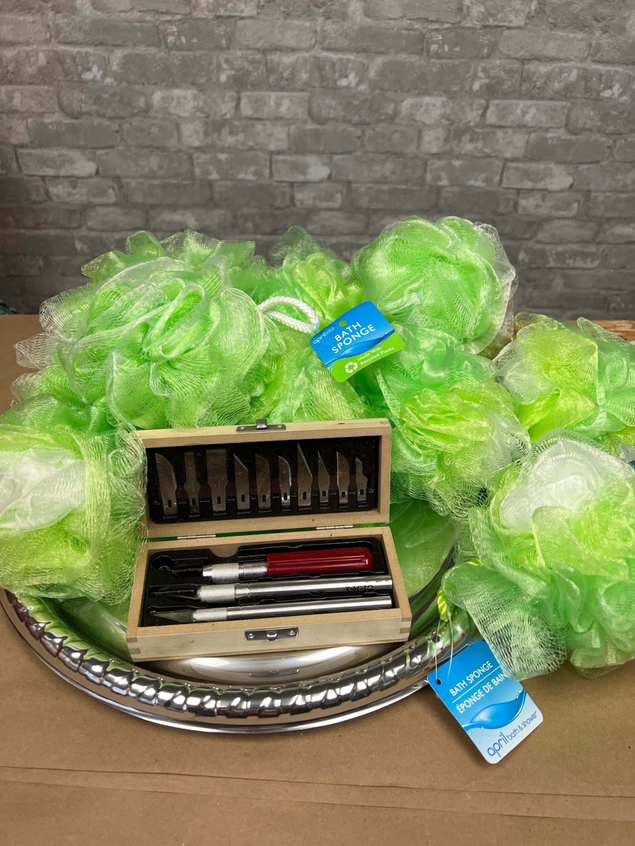 DIY Wreath Using Dollar Tree Bath Sponges The Shabby Tree