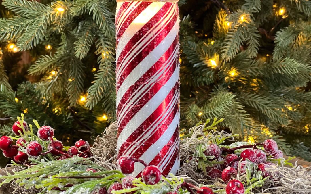 DIY Peppermint Stick Candle