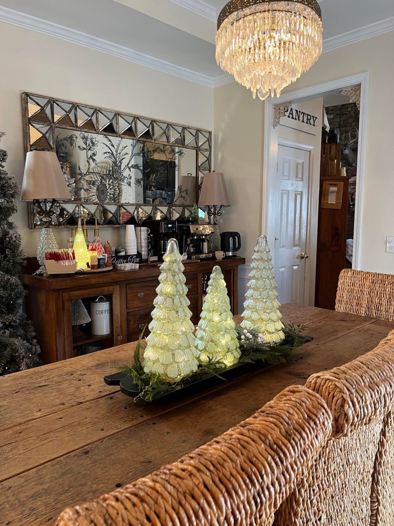 Dining Room Decorated For Christmas “2022” The Shabby Tree