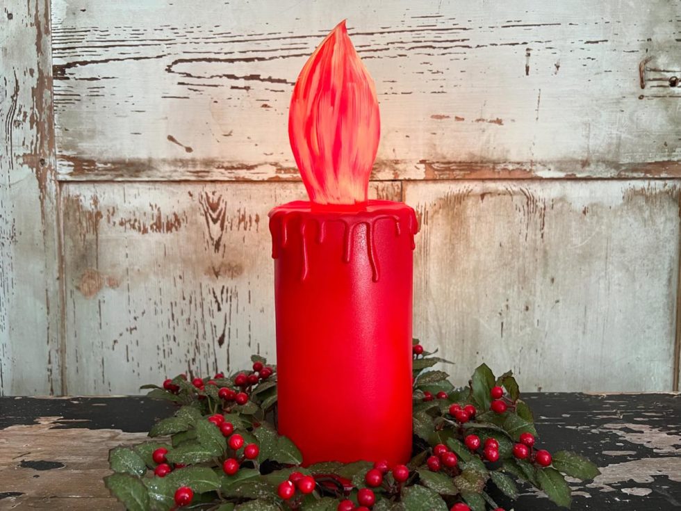 DIY Light Up Candle The Shabby Tree