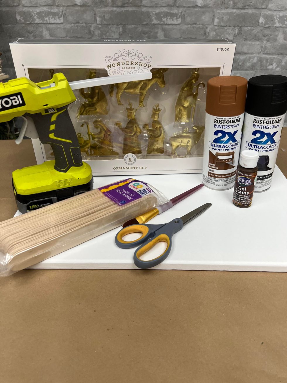 DIY Nativity Using Target Ornament Set The Shabby Tree