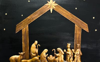 DIY Nativity Using Target Ornament Set