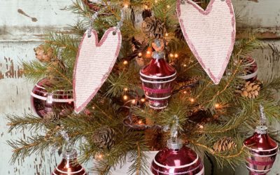 Valentine Tree Using Christmas Ornaments