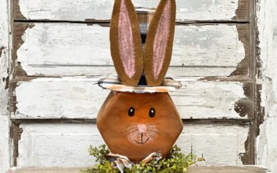 DIY Bunny Head Using A Target Plastic Jar