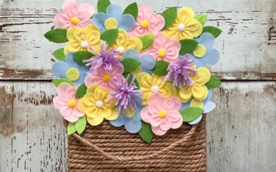 DIY Basket Of Flowers