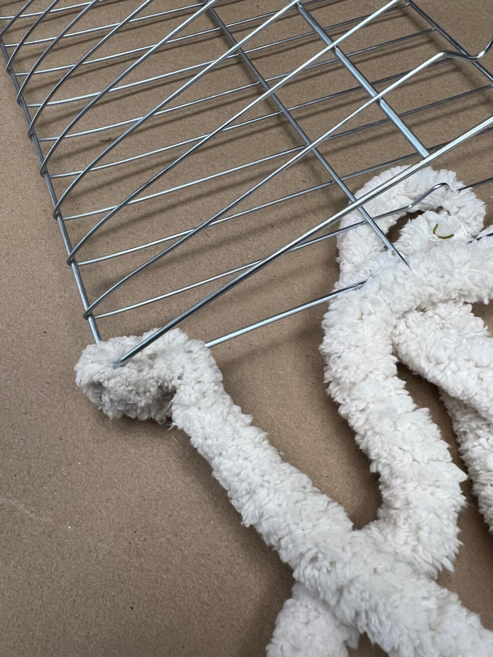 DIY Hanging Pocket Using A Dollar Tree Cooling Rack The Shabby Tree