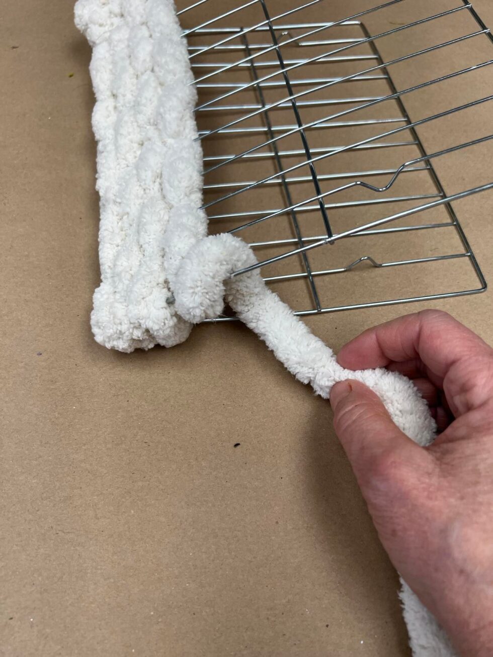 DIY Hanging Pocket Using A Dollar Tree Cooling Rack The Shabby Tree