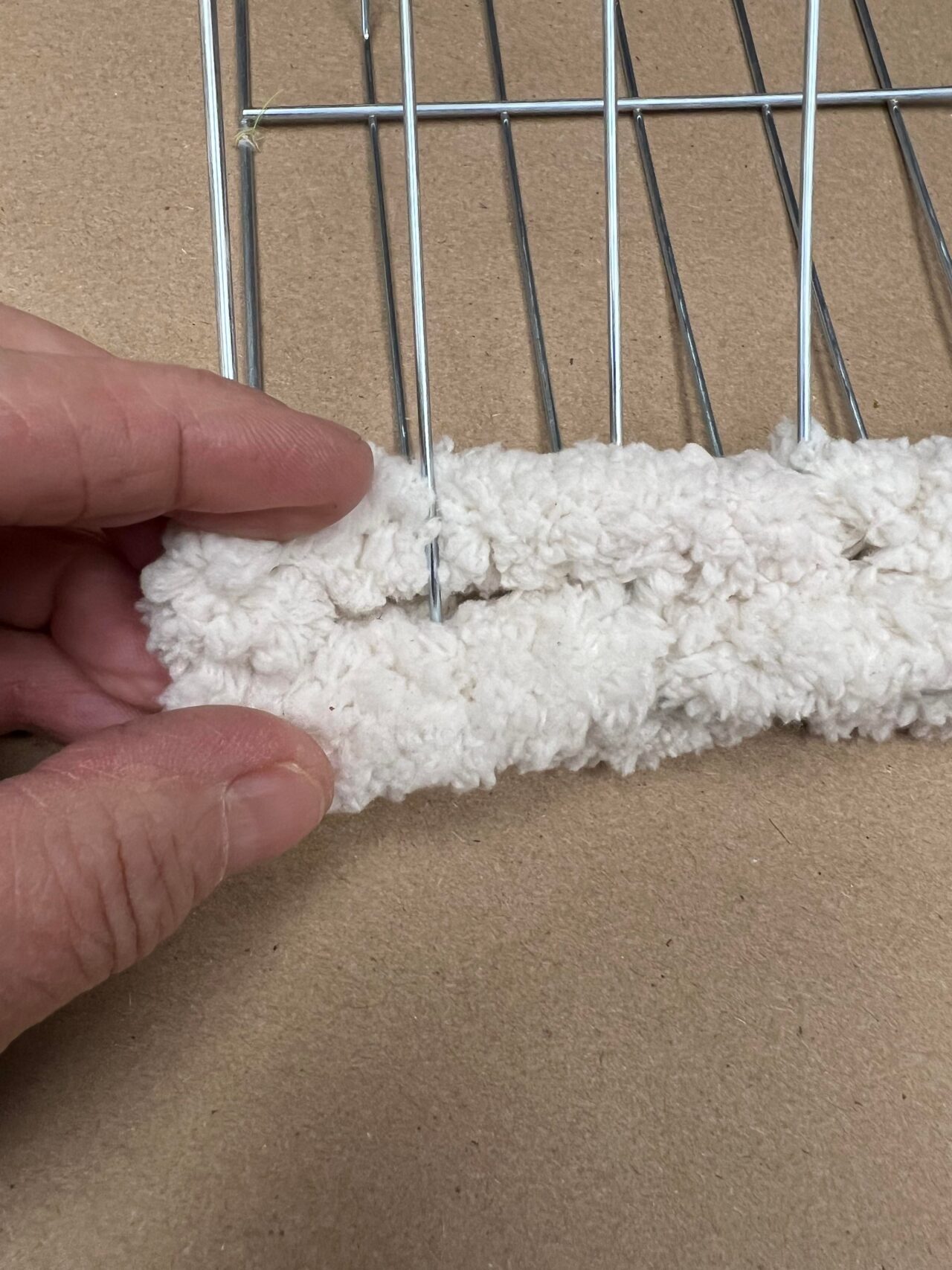 DIY Hanging Pocket Using A Dollar Tree Cooling Rack The Shabby Tree