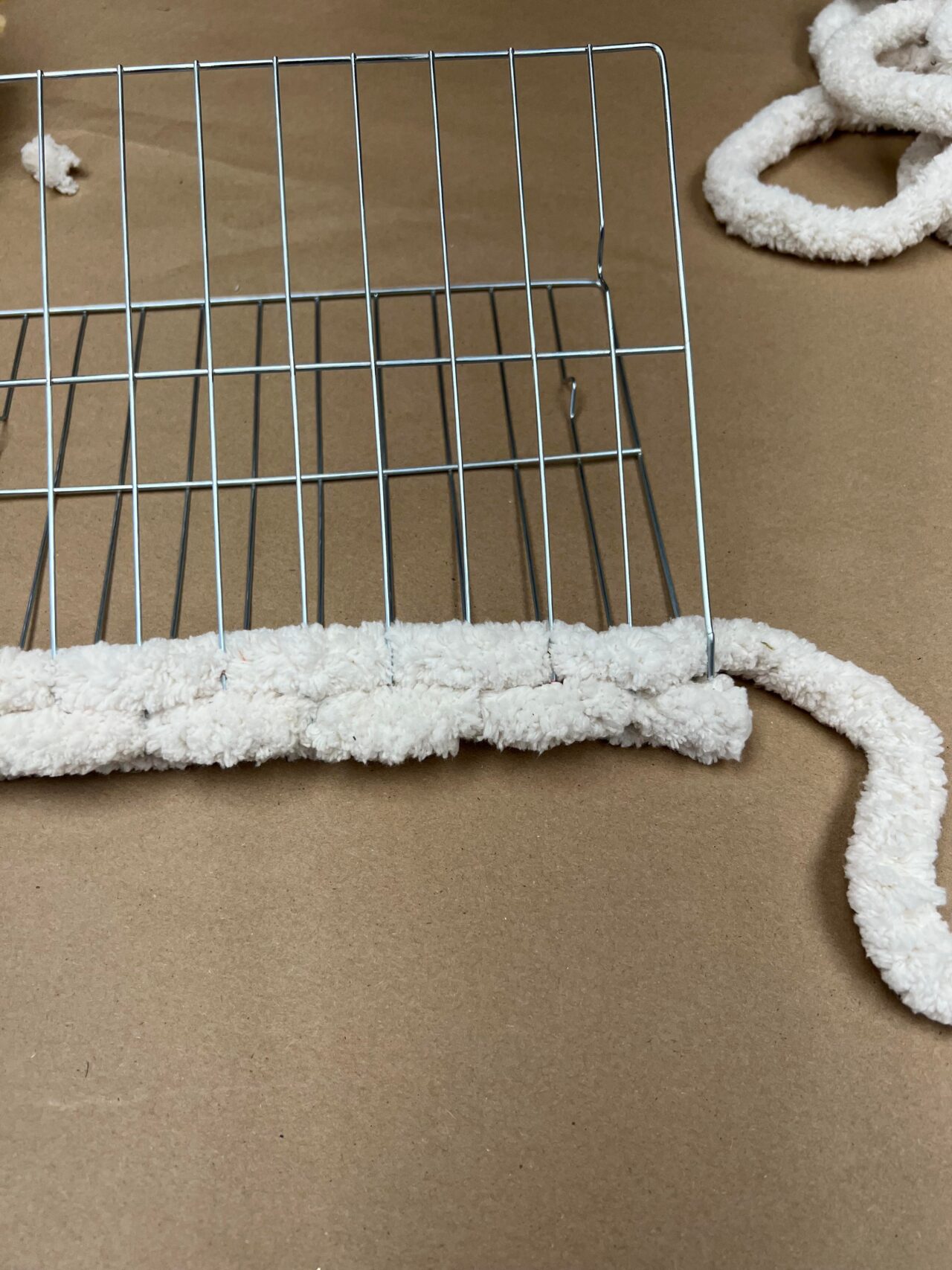 DIY Hanging Pocket Using A Dollar Tree Cooling Rack The Shabby Tree