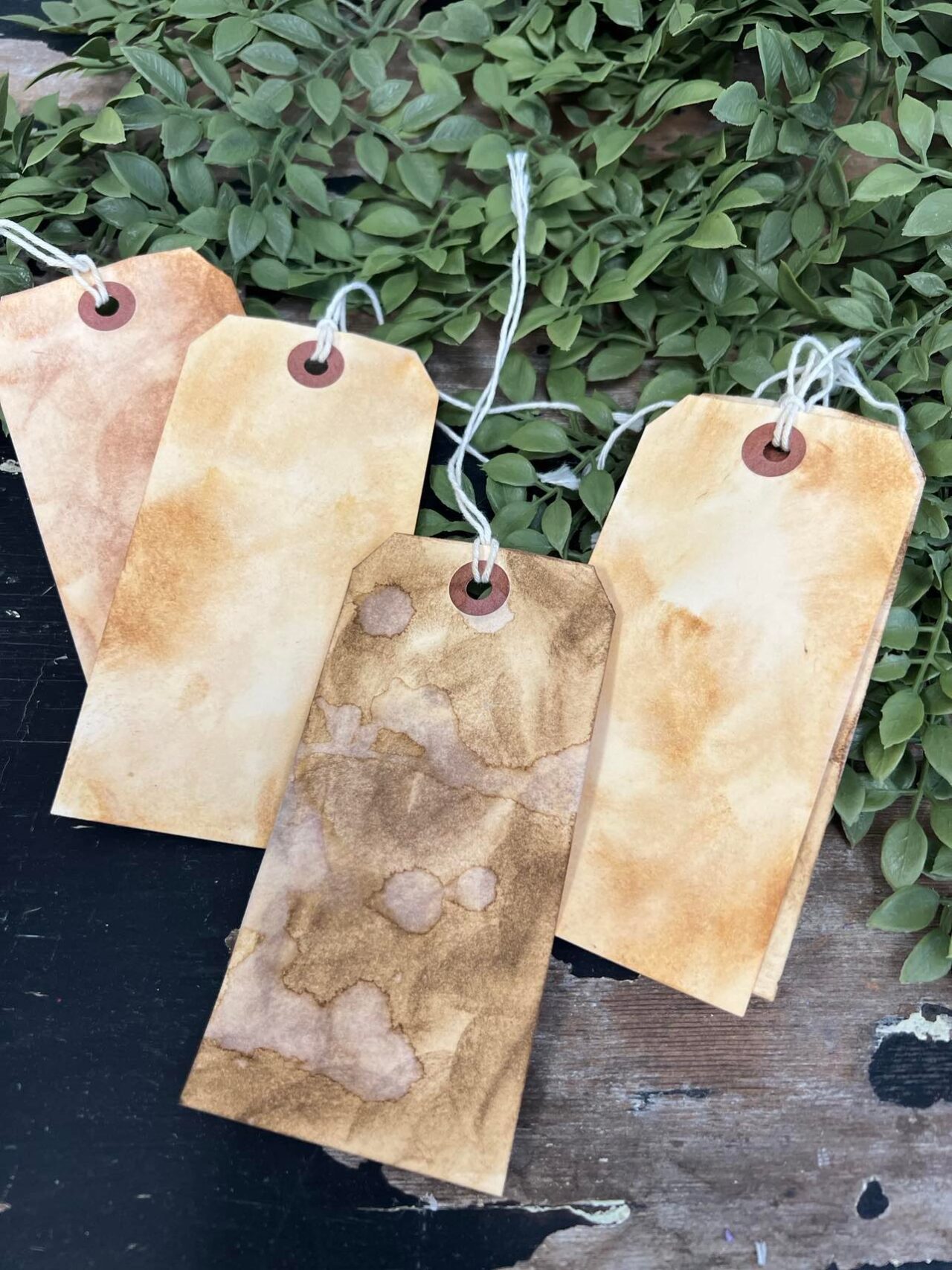 Hang Tag Craft Using A Distress Ink Kit The Shabby Tree