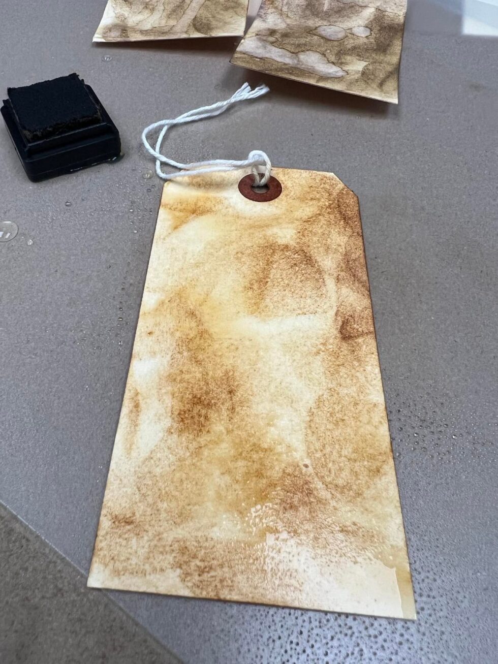 Hang Tag Craft Using A Distress Ink Kit - The Shabby Tree
