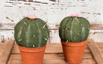 DIY Faux Cactus Using A Sock