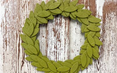 DIY Wood Biscuit Wreath